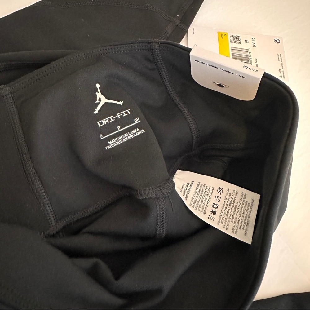 New Jordan Nike Dri-Fit Leggings Black Womens Small - Picture 3 of 5